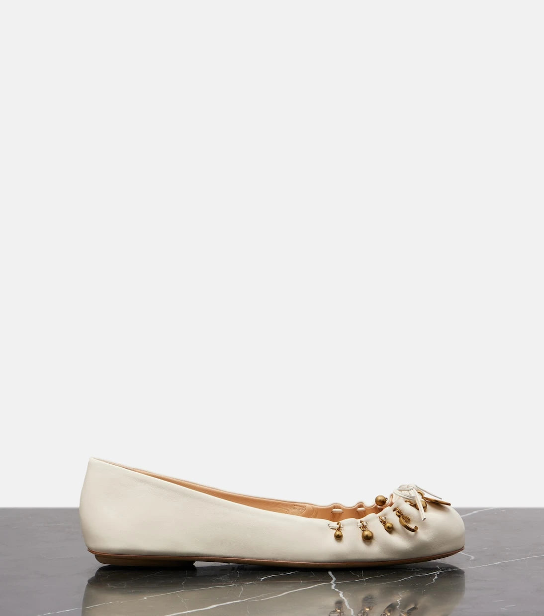 Chloé - Chloé Charms leather ballet flats