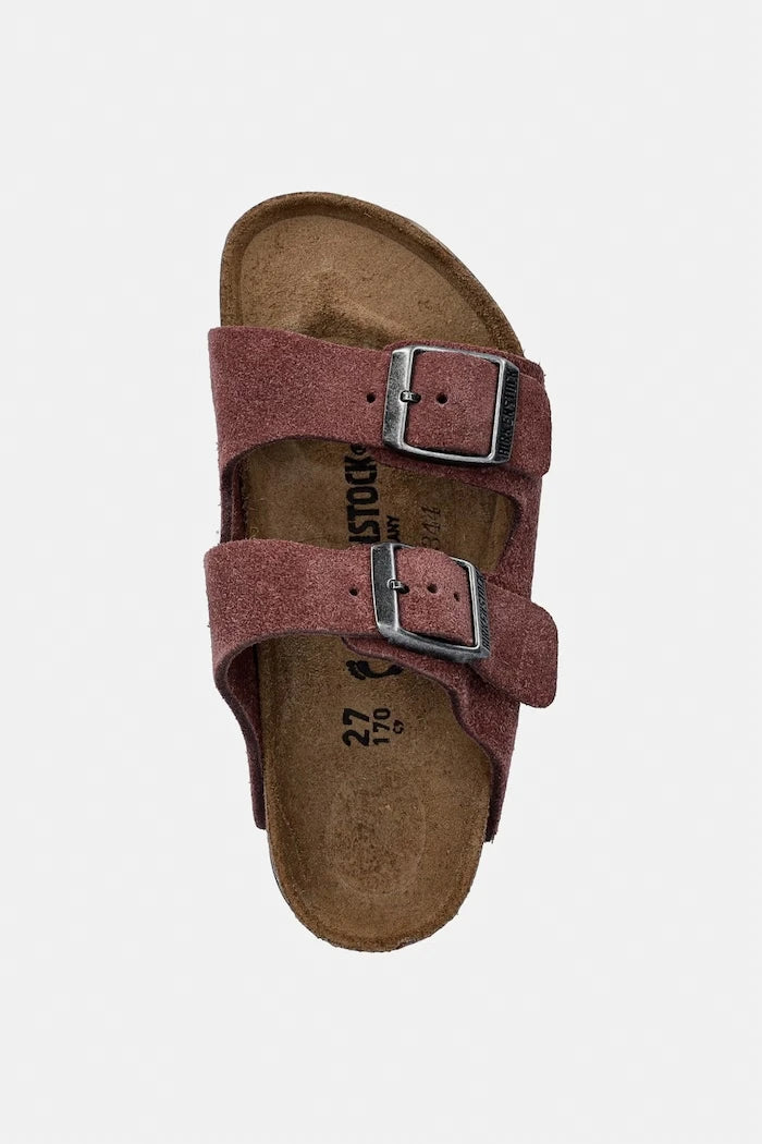 Birkenstock чехли за деца от велур Arizona