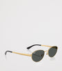 Gold RB3774D Metal Oval Sunglasses