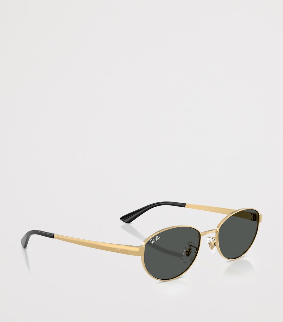 RB3774D Metal Oval Sunglasses