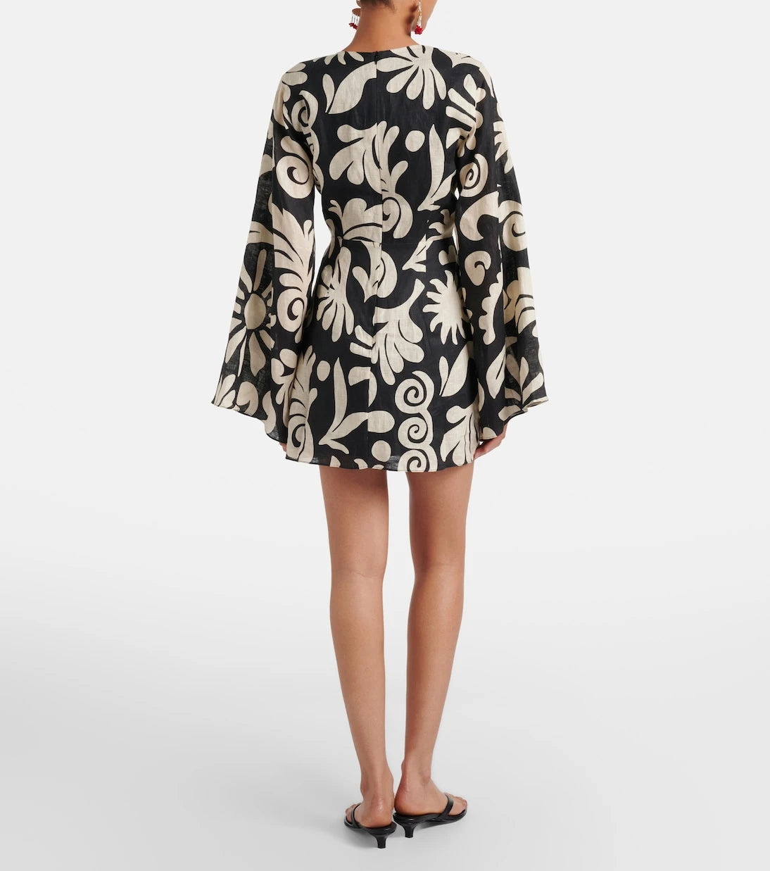 Cala de la Cruz - Vera printed linen minidress
