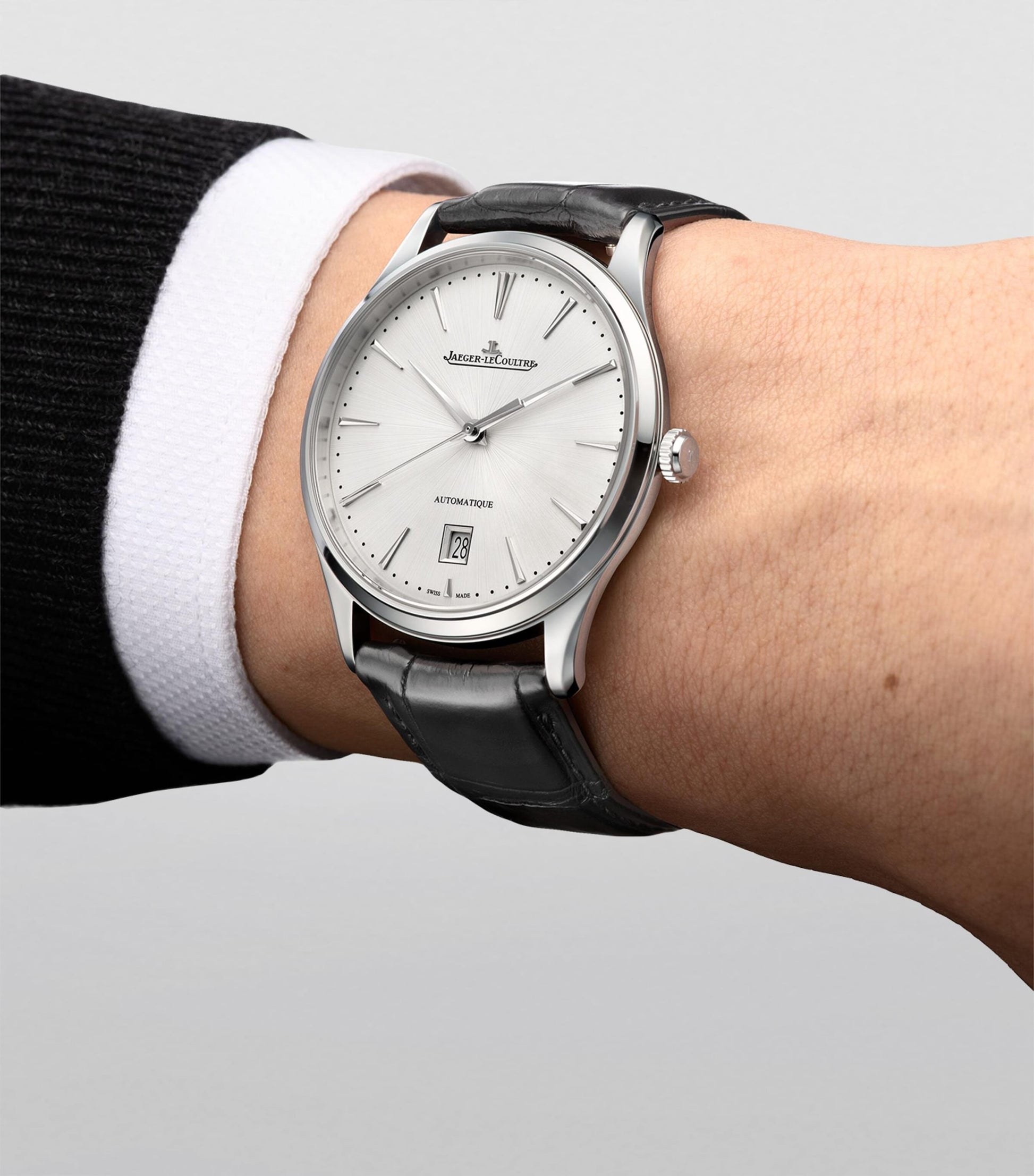 Stainless Steel Master Ultra Thin Date Watch 39mm