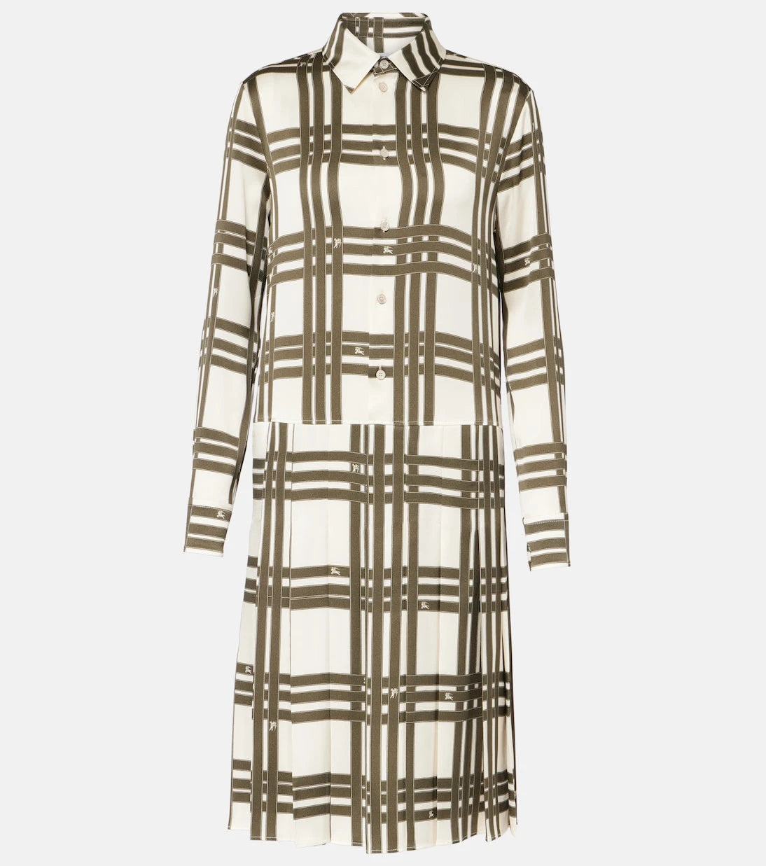 Burberry - Ribbon Check silk shirt dress