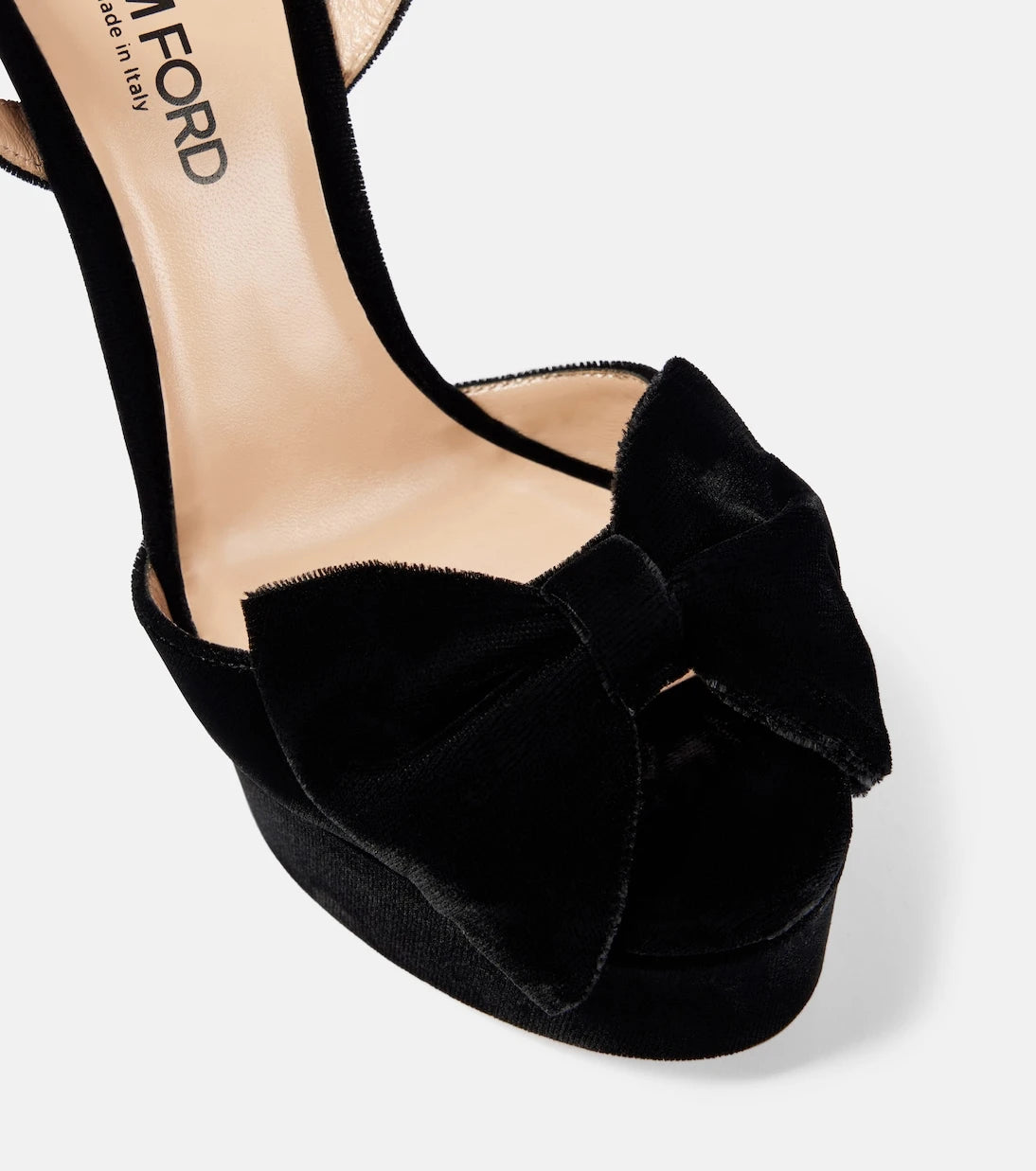 Tom Ford - Brigitte 130 velvet platform sandals