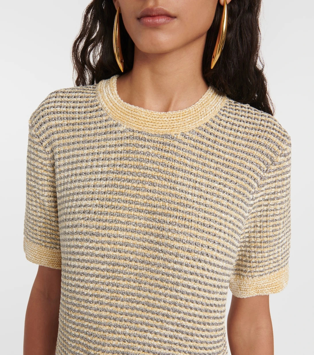 Tory Burch - Striped velvet minidress
