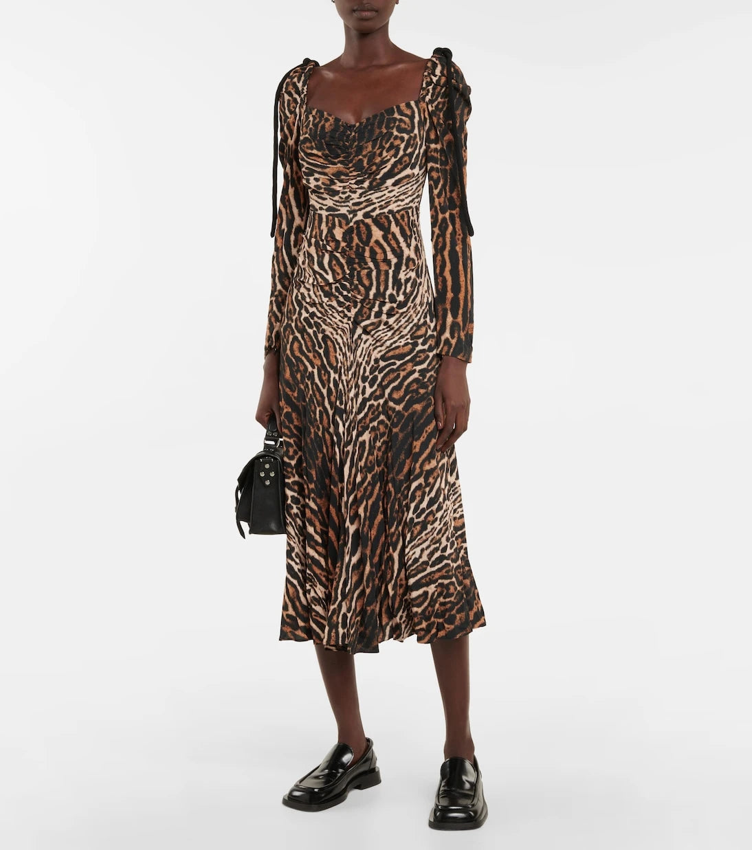 Proenza Schouler - فستان ميدي بطبعة جلد الفهد