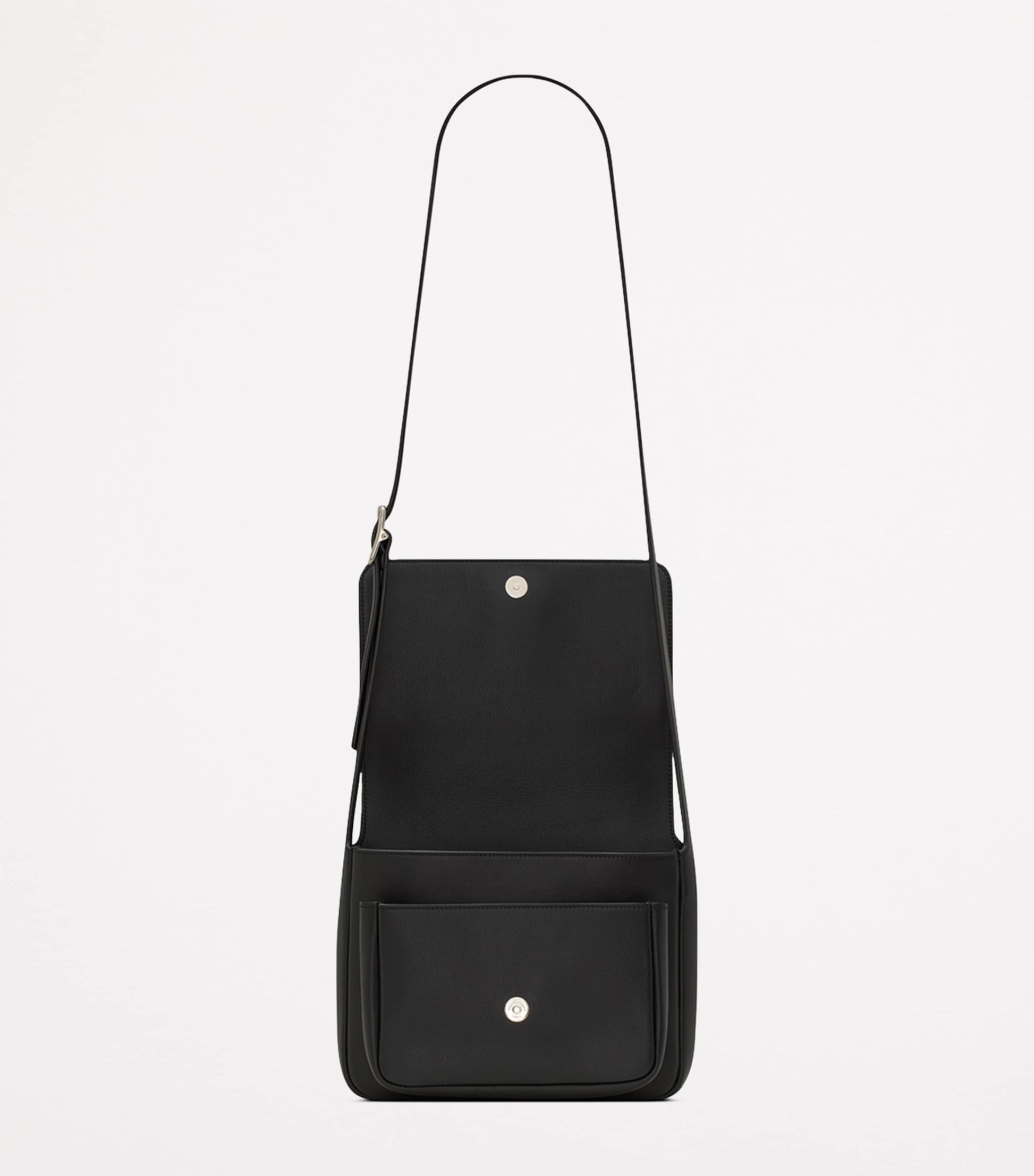 Small Leather Logo Messenger Bag