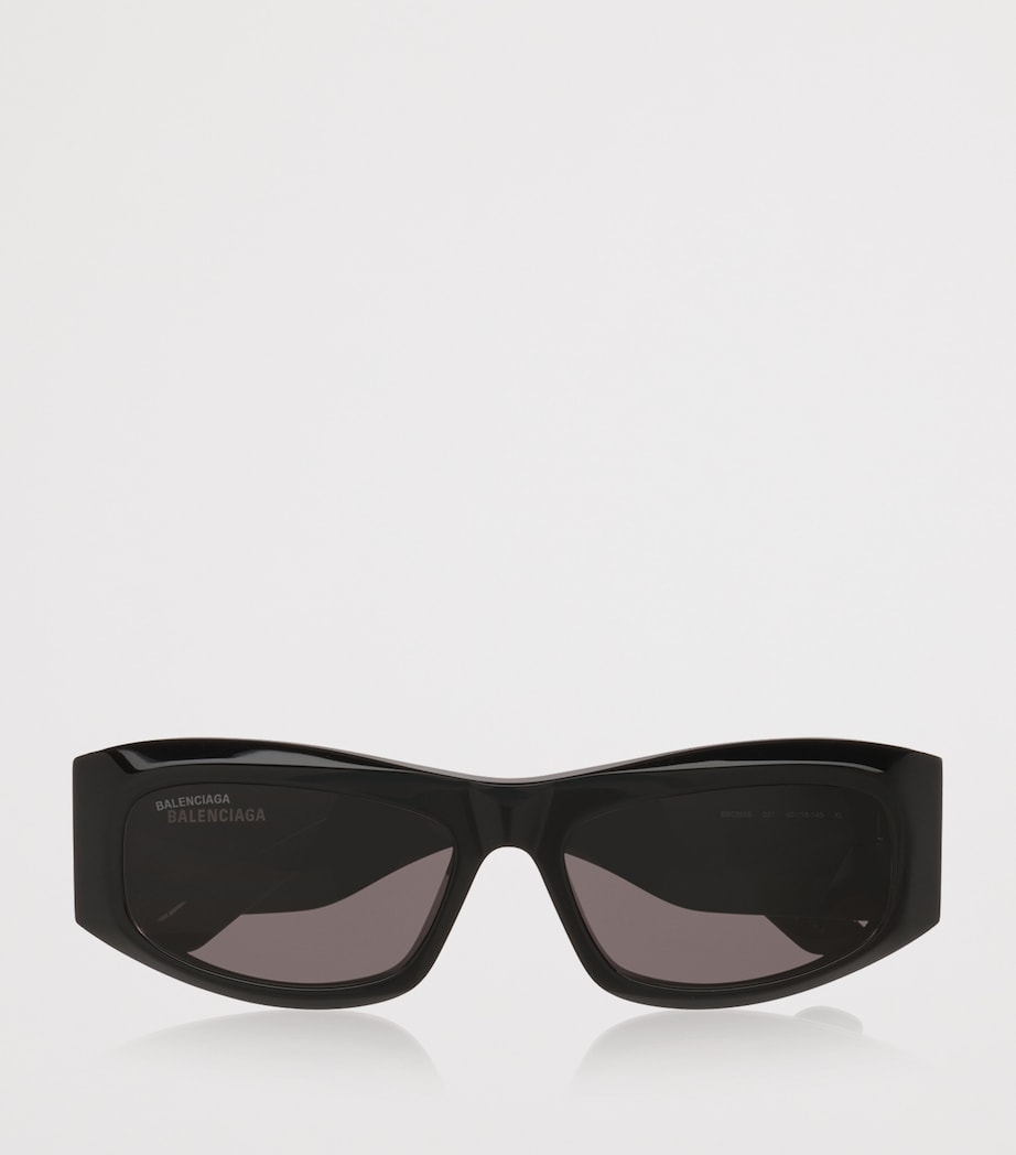 Black Acetate BB0395S Rectangular Sunglasses