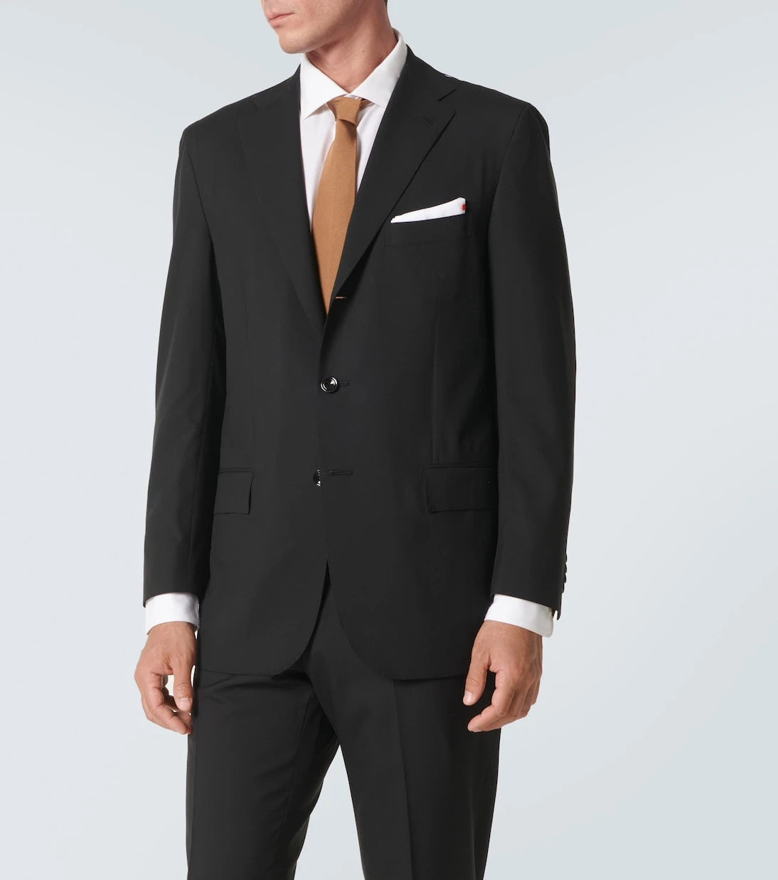 Kiton - Tek sıra düğmeli yün takım elbise