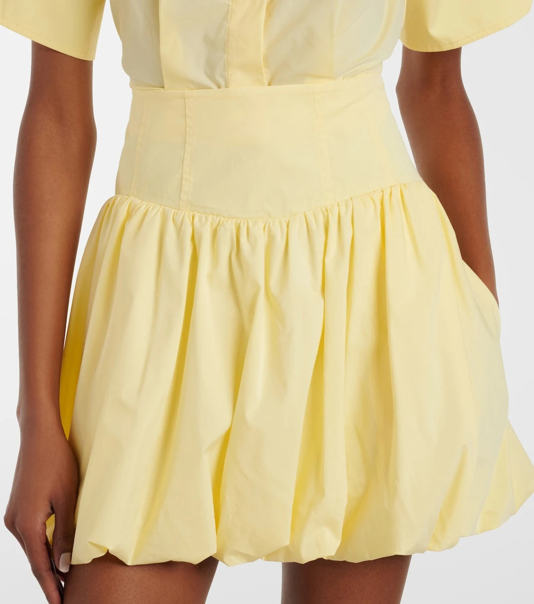 Simkhai - Pippa cotton-blend poplin miniskirt