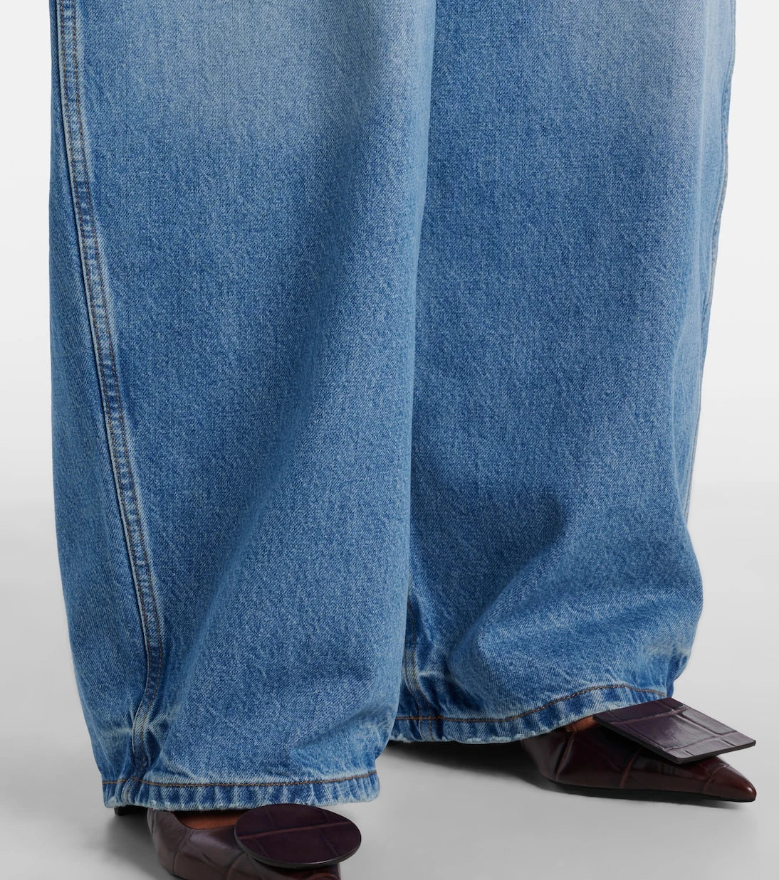 Jacquemus - Ovalo De-Nîmes barrel-leg jeans