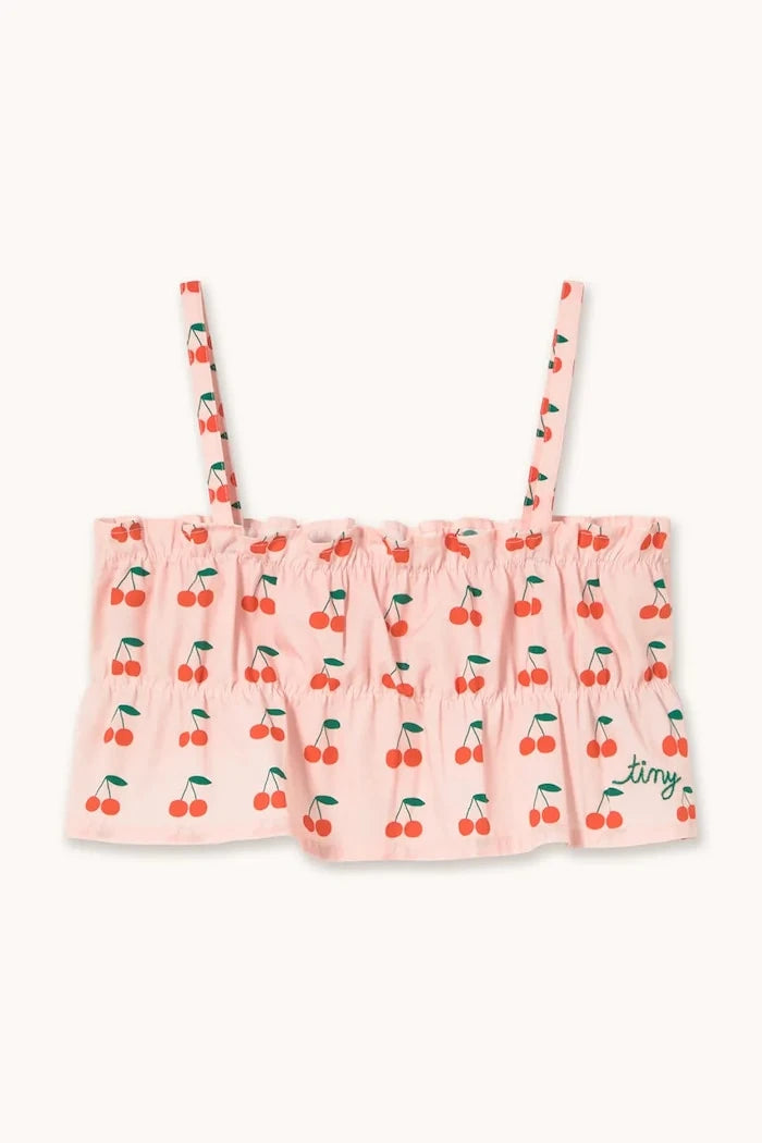 Детски памучен топ Tinycottons CHERRIES TOP