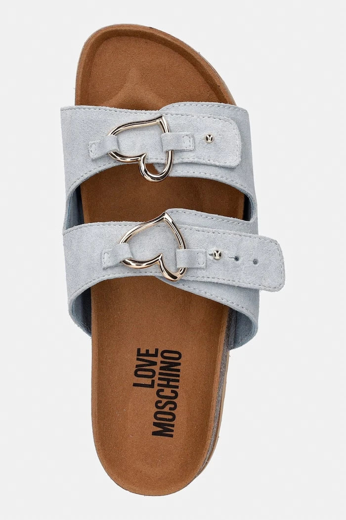 Love Moschino чехли дамски от велур