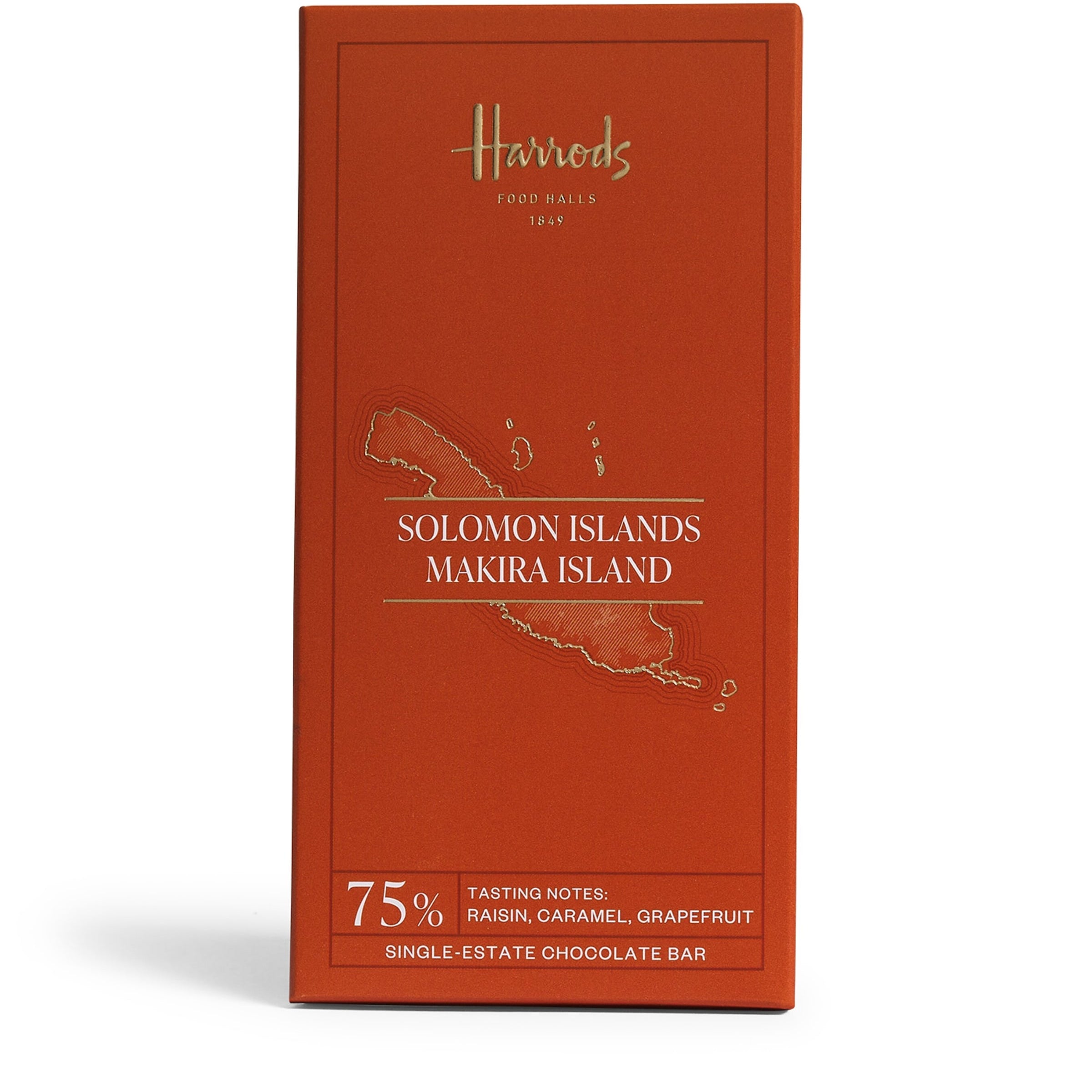 Harrods Single-Estate 75% Cocoa Makira Island Chocolate Bar (70g)