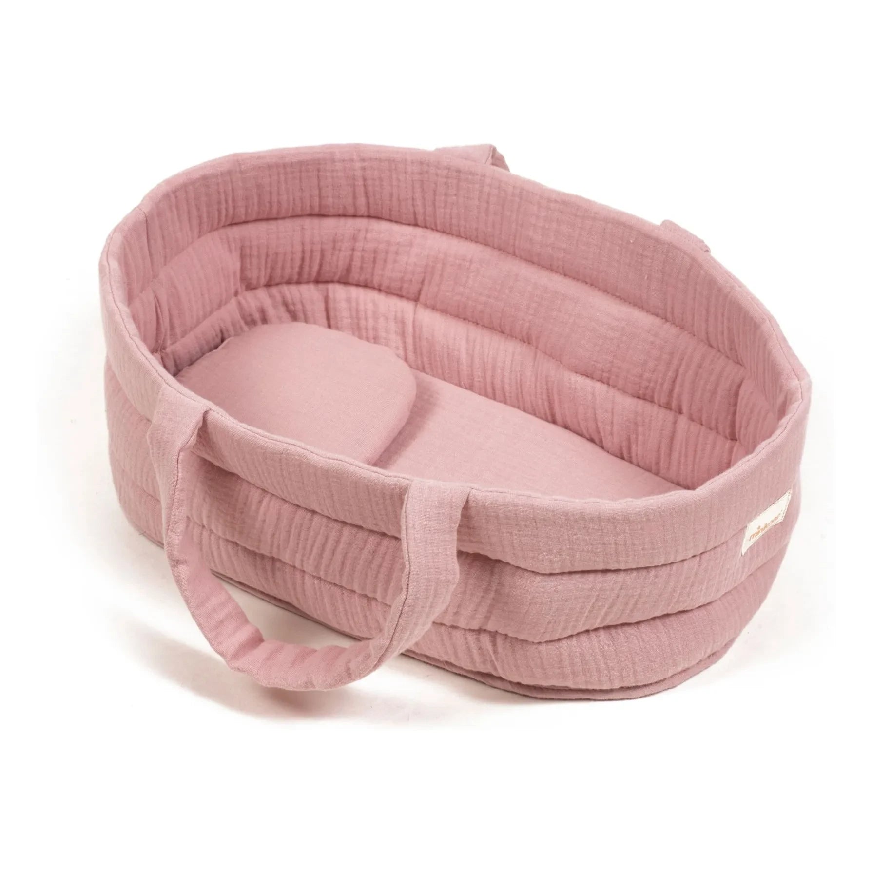 Minikane - Cotton gauze doll bassinet | Pink