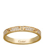 Small Yellow Gold and Diamond LOVE Ring