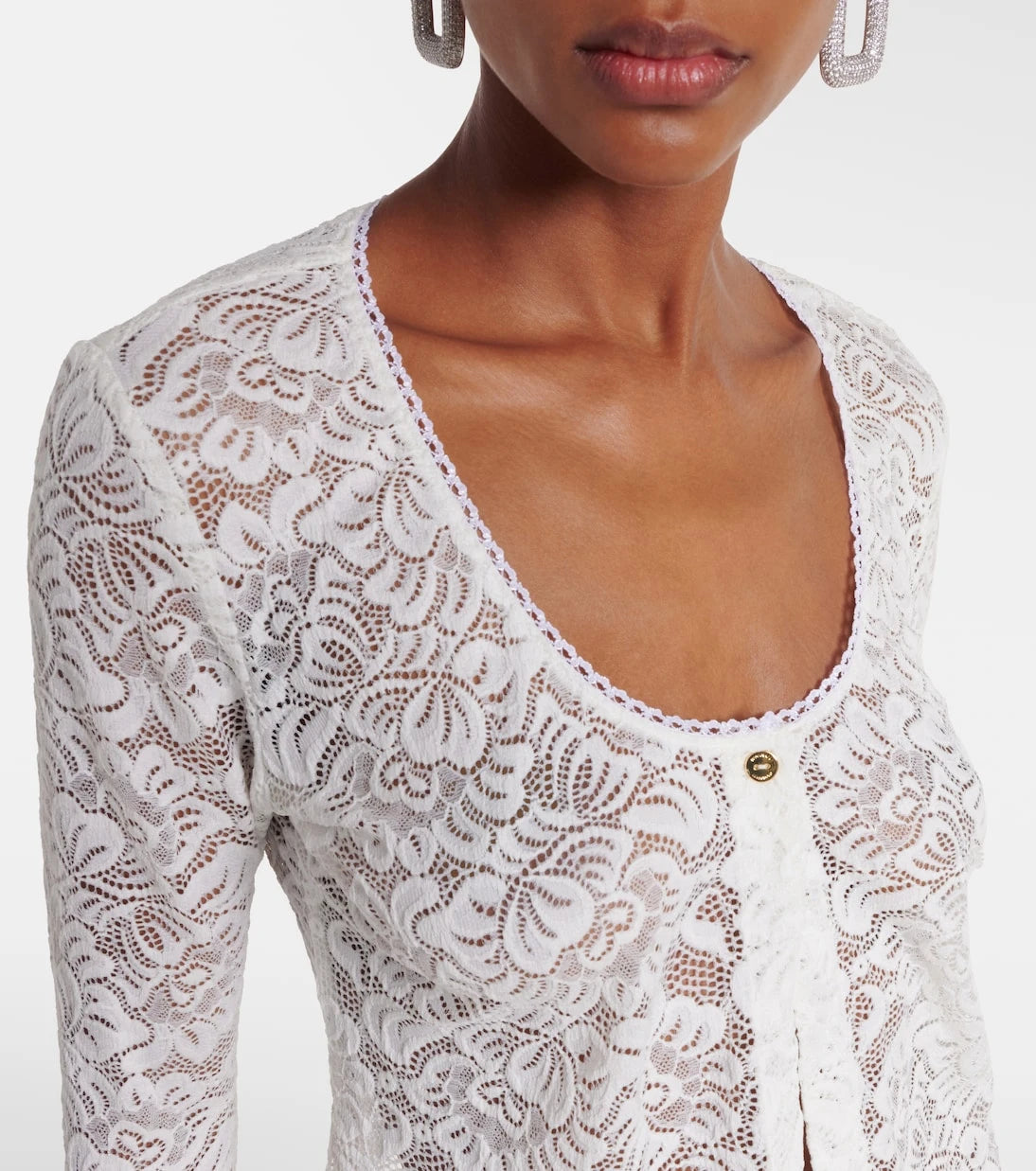 Bananhot - Trista sheer lace cardigan