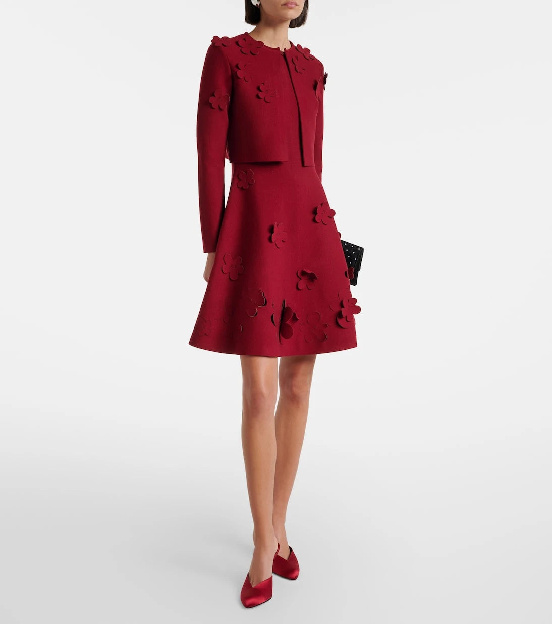 Oscar de la Renta - Floral cropped cardigan