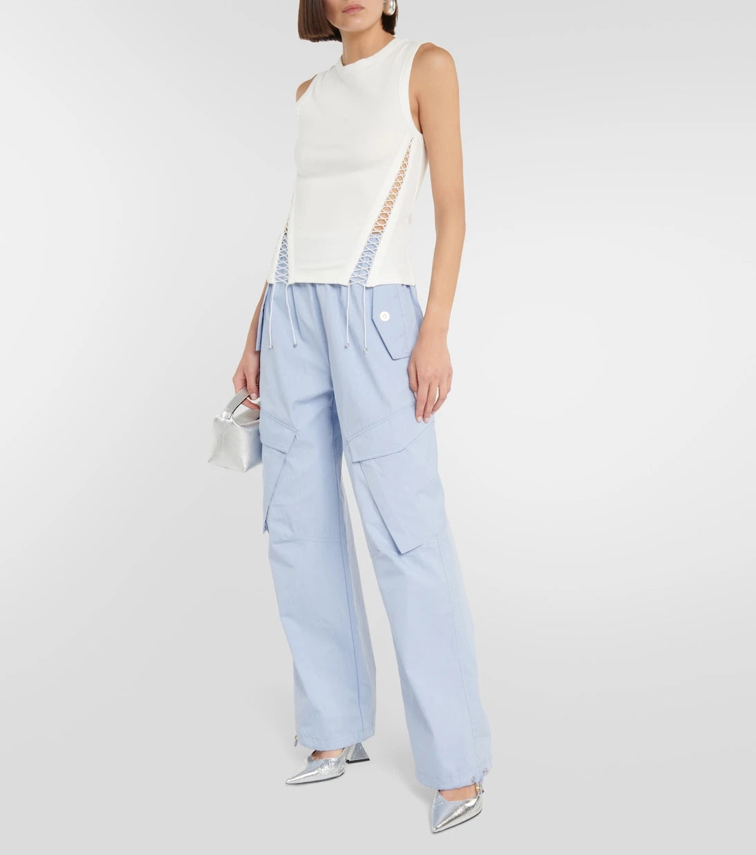 Dion Lee - توب بقصّات من مزيج القطن