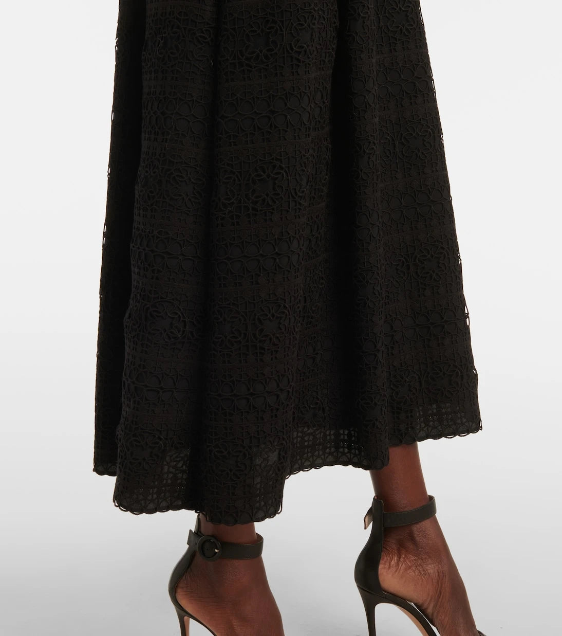 Elie Saab - Macramé midi dress
