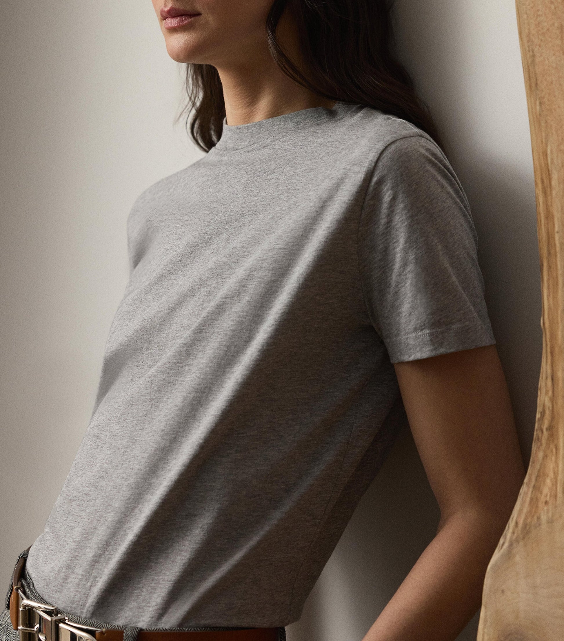 Grey Cotton Hallie T-Shirt