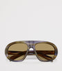 Brown Acetate Oversized Sunglasses