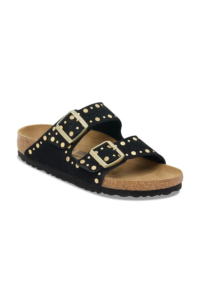 Велурени чехли Birkenstock Arizona Rivet