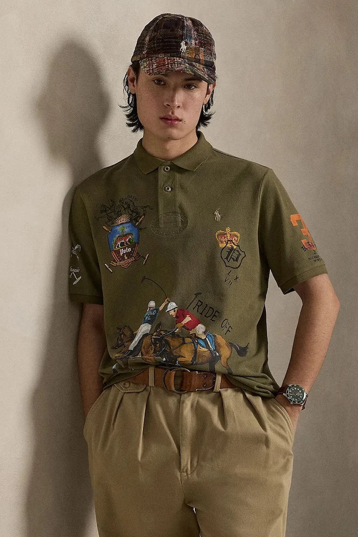 Polo Ralph Lauren тениска с яка мъжка от памук