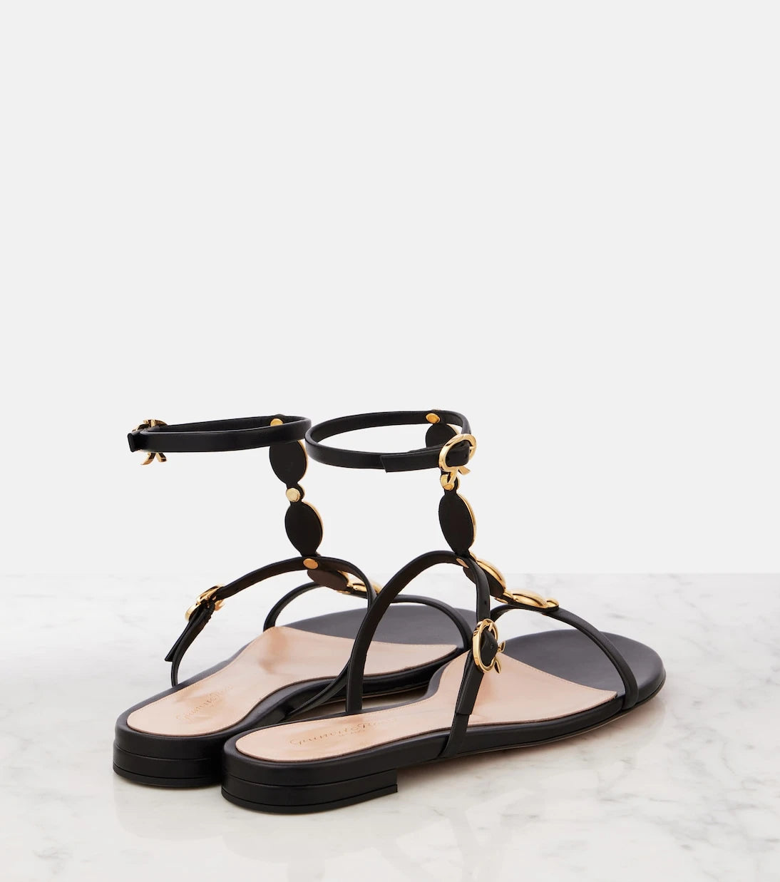 Gianvito Rossi - Embellished leather sandals