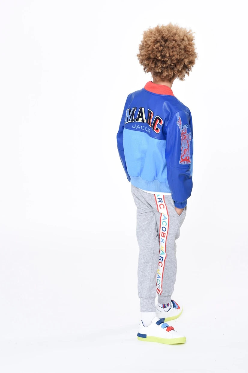 Marc Jacobs Kids - Leather-paneled bomber jacket