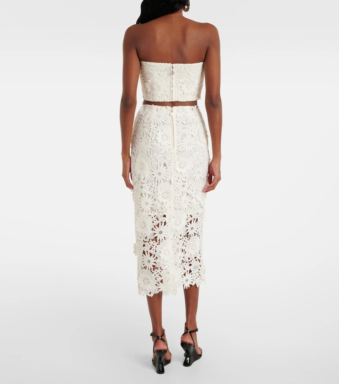 Rotate - Bridal lace pencil skirt