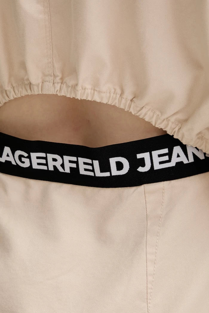 Karl Lagerfeld Jeans рокля тип риза памучна