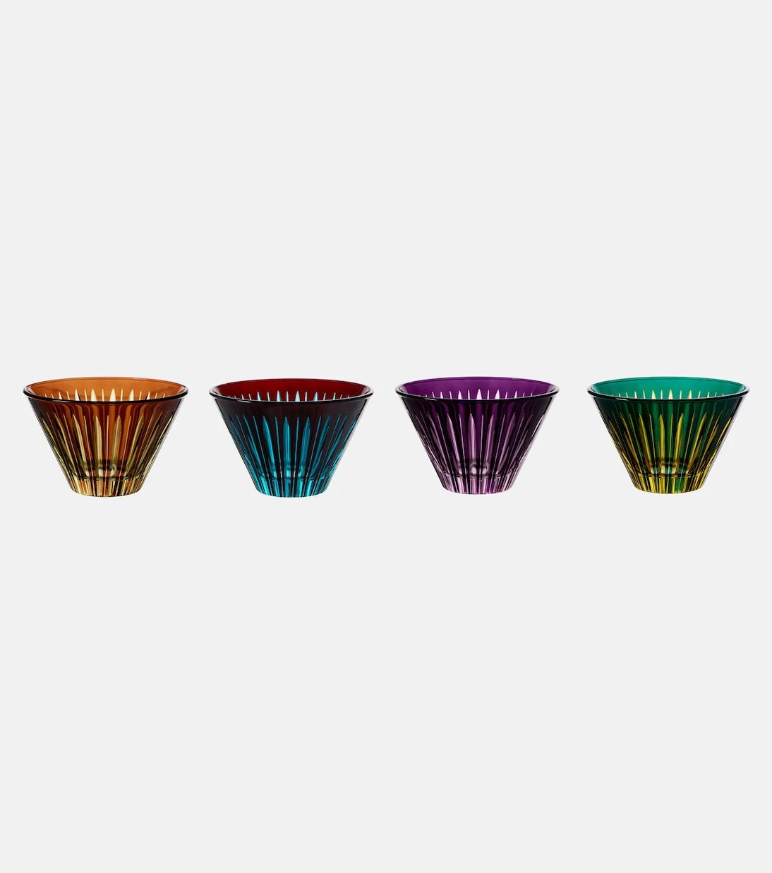 L'Objet - Prism set of 4 glass bowls