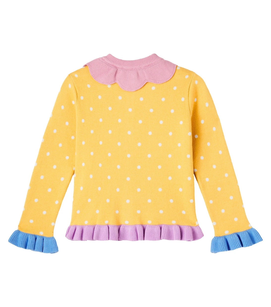 Stella McCartney Kids - Polka-dot cotton jacquard cardigan