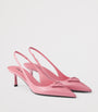Prada Patent Leather Slingback Pumps 55