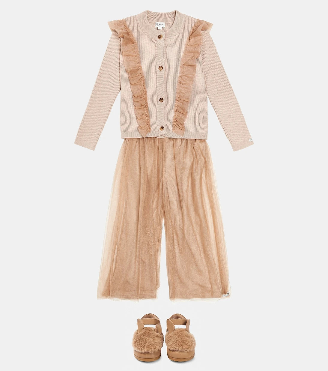 Donsje - Darine ruffled wool-blend cardigan