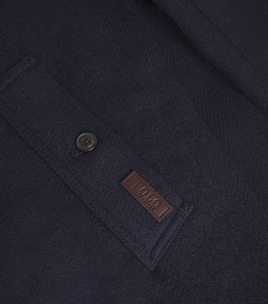 Polo Ralph Lauren Navy Wool Langdon Overcoat