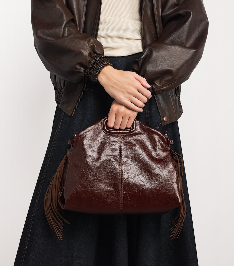 Cracked Leather Miss M Shoulder Bag