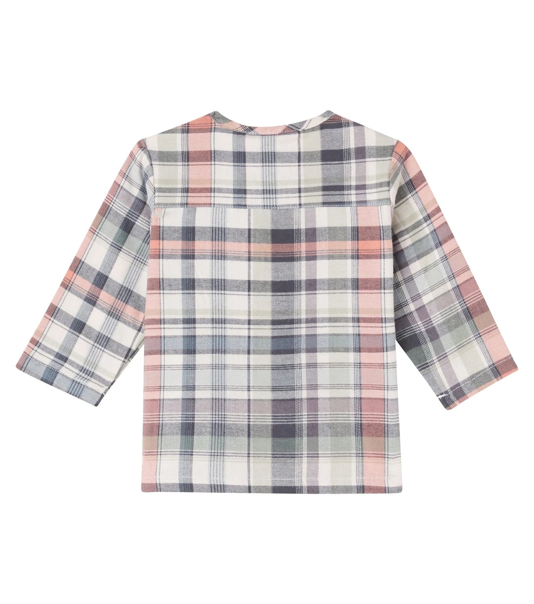 Wheat - Baby Shelby checked cotton shirt