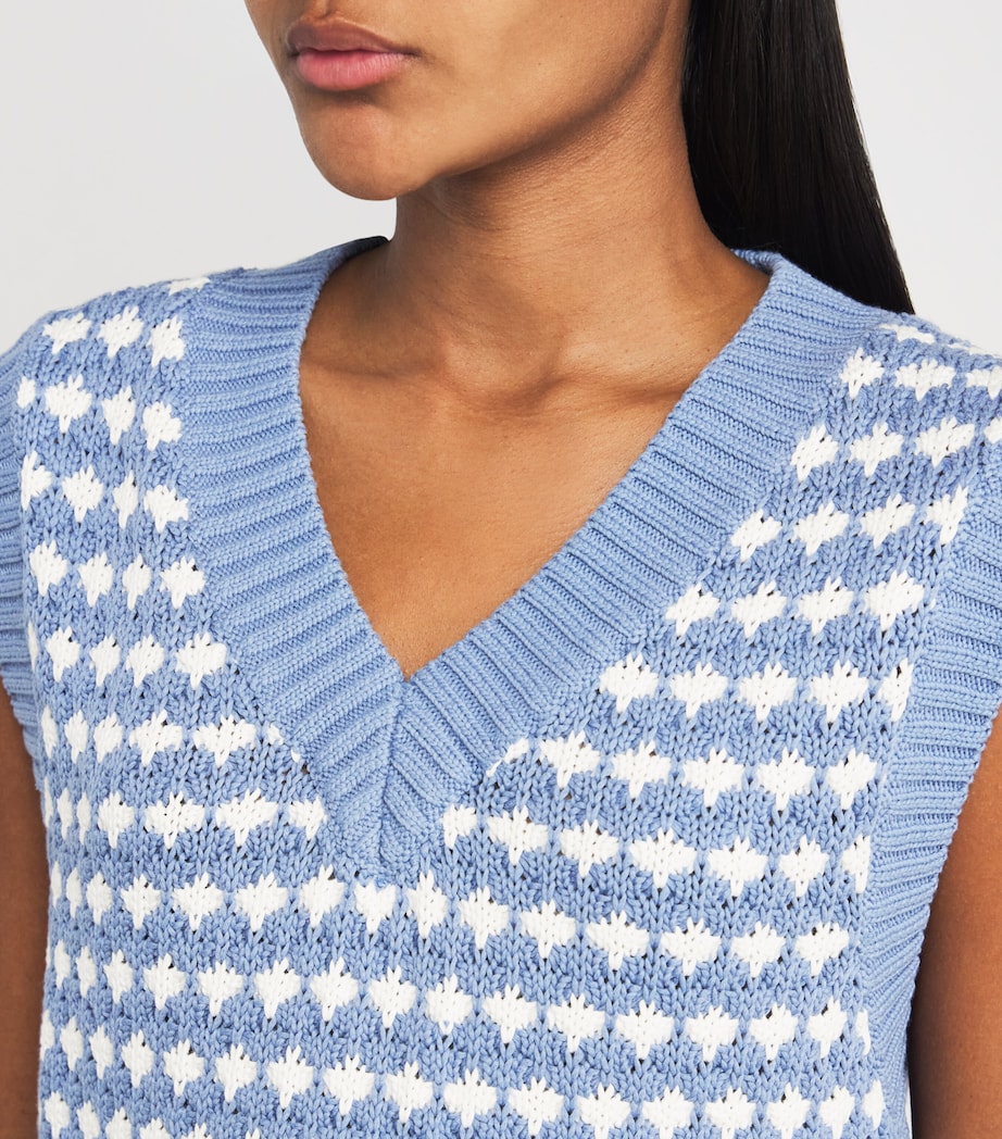 Varley Blue Antonella Sweater Vest