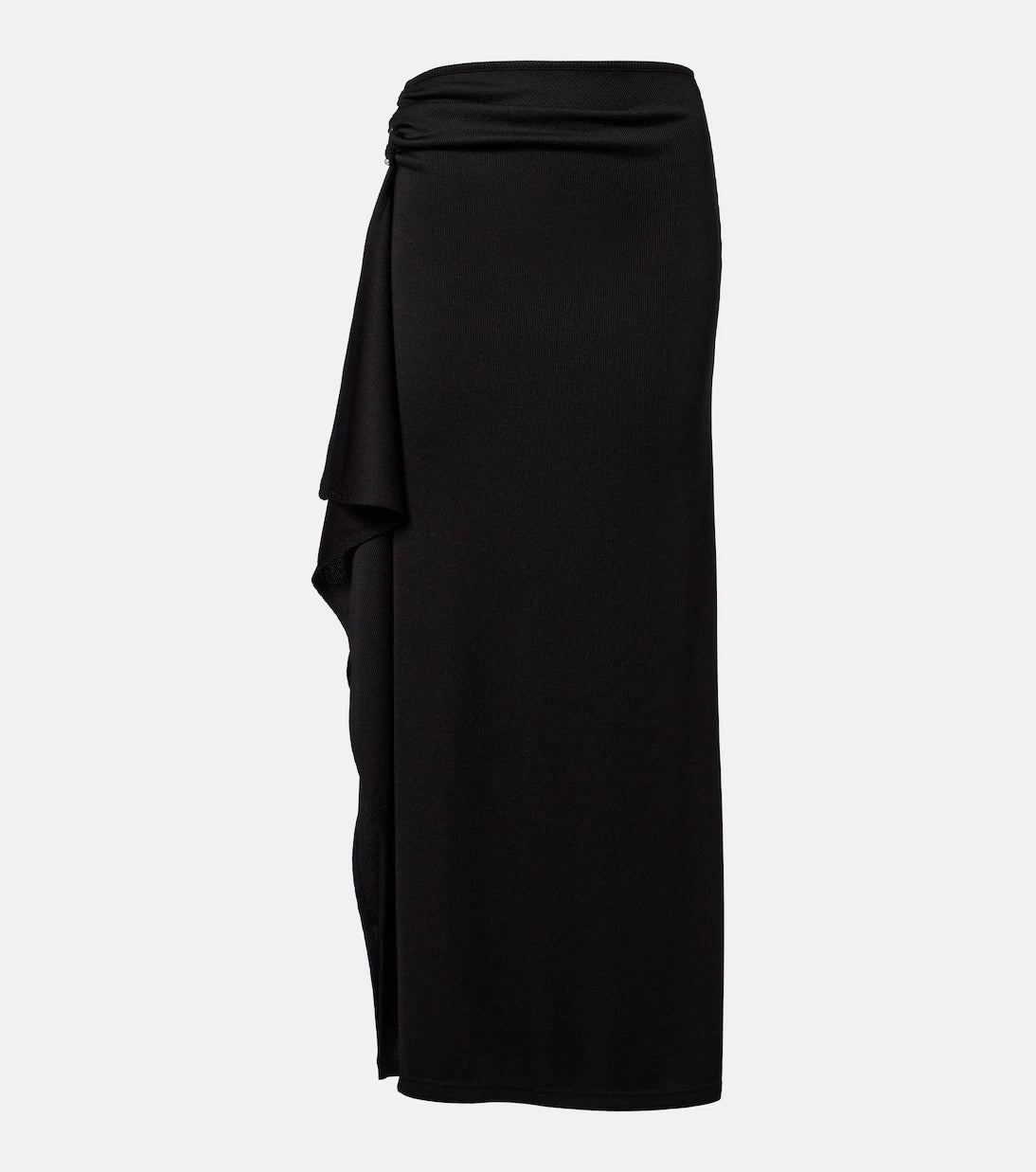 Christopher Esber - Asymmetric draped jersey maxi skirt