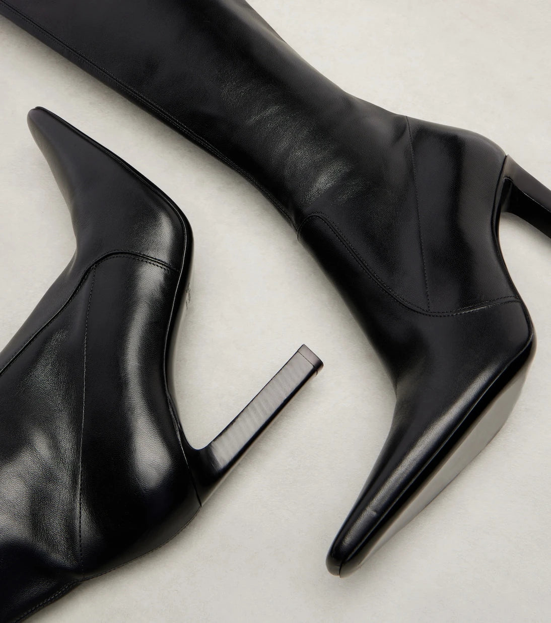 Saint Laurent - Francoise 95 leather knee-high boots