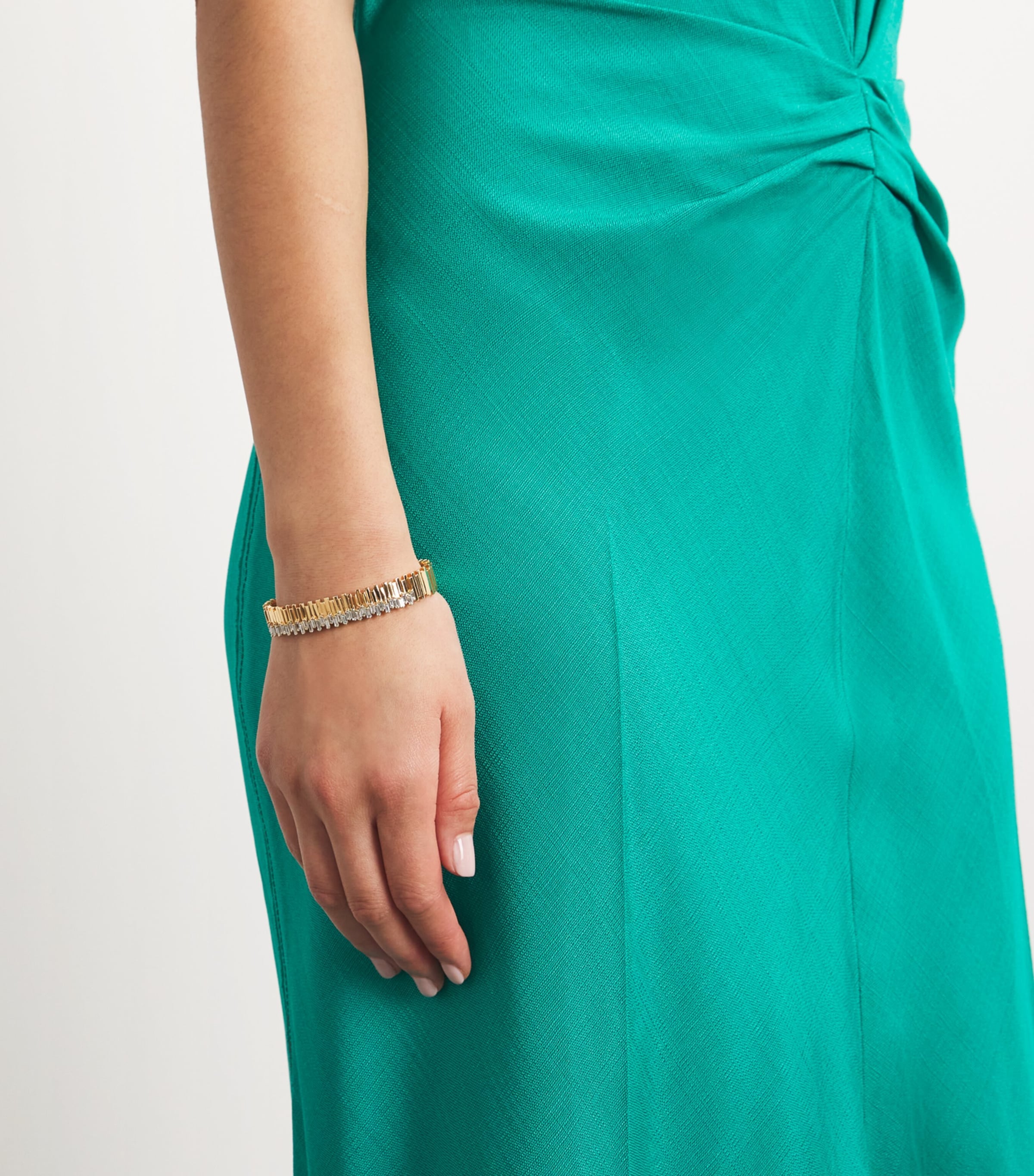 Yellow Gold and Diamond Golden Age Bangle