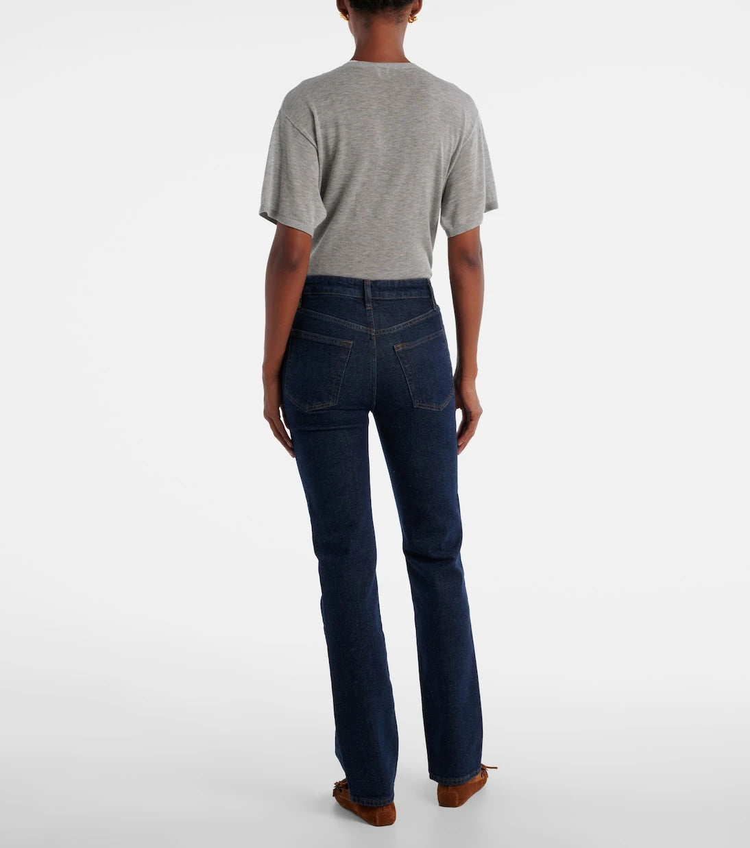 Frame - Ruler mid-rise straight jeans