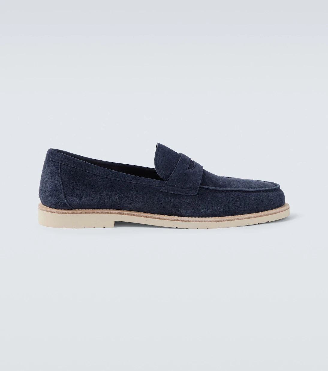 Brunello Cucinelli - Suede penny loafers