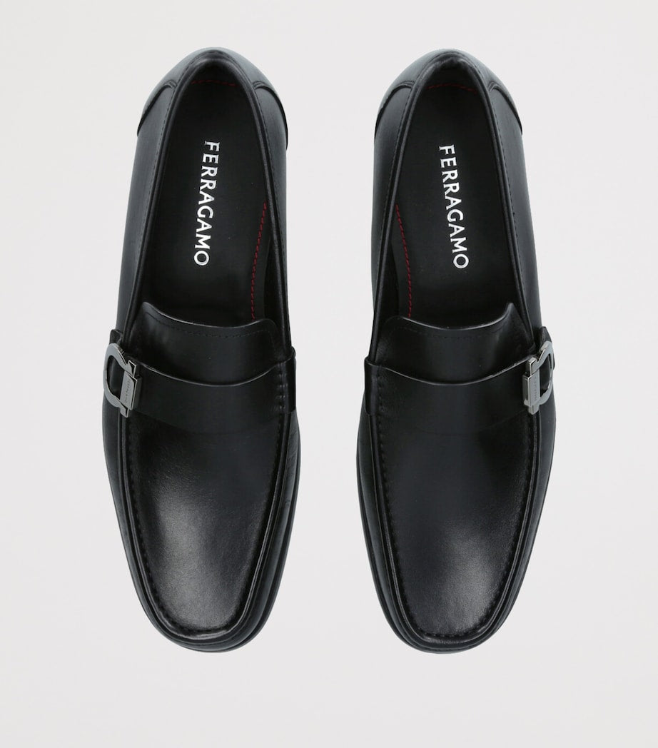 Salvatore Ferragamo Leather Caspian Loafers