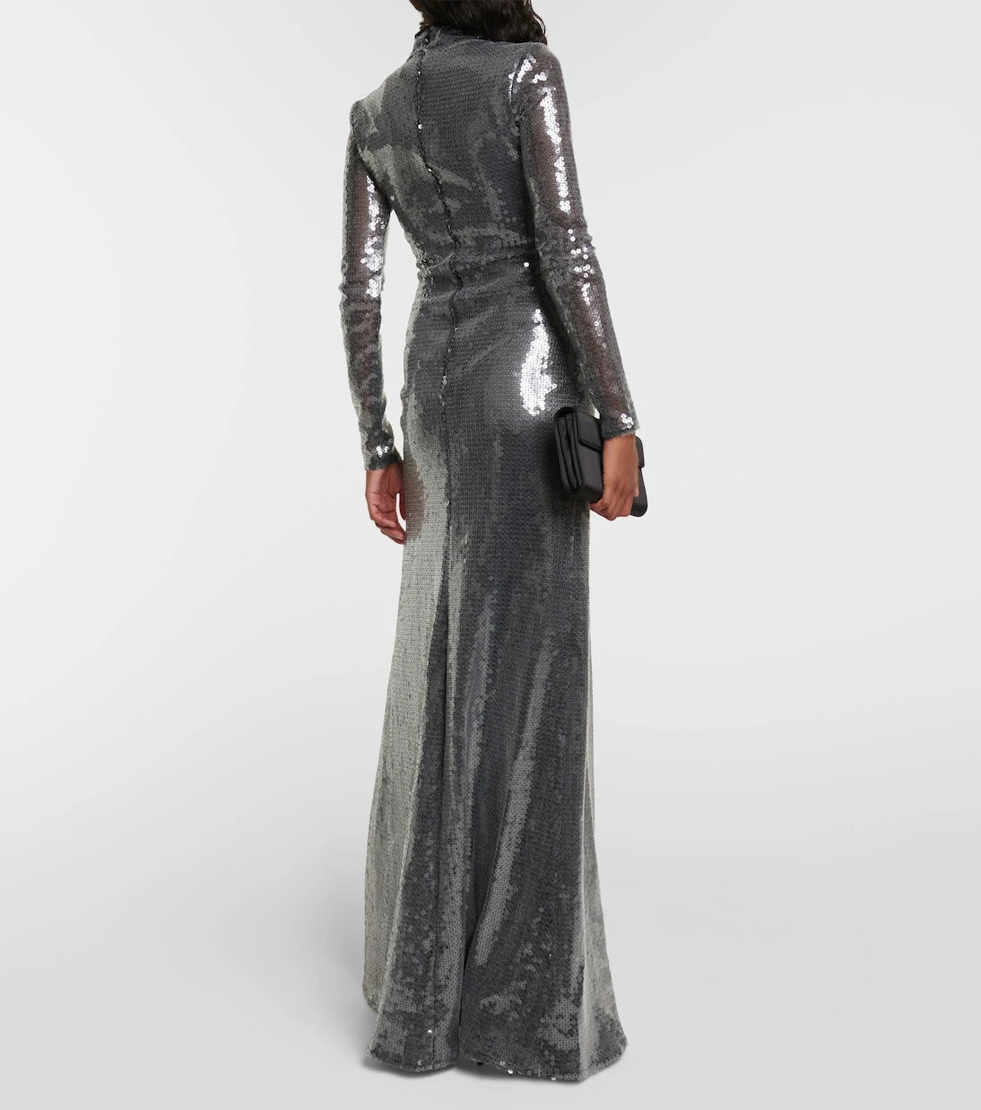 David Koma - Sequined mockneck gown
