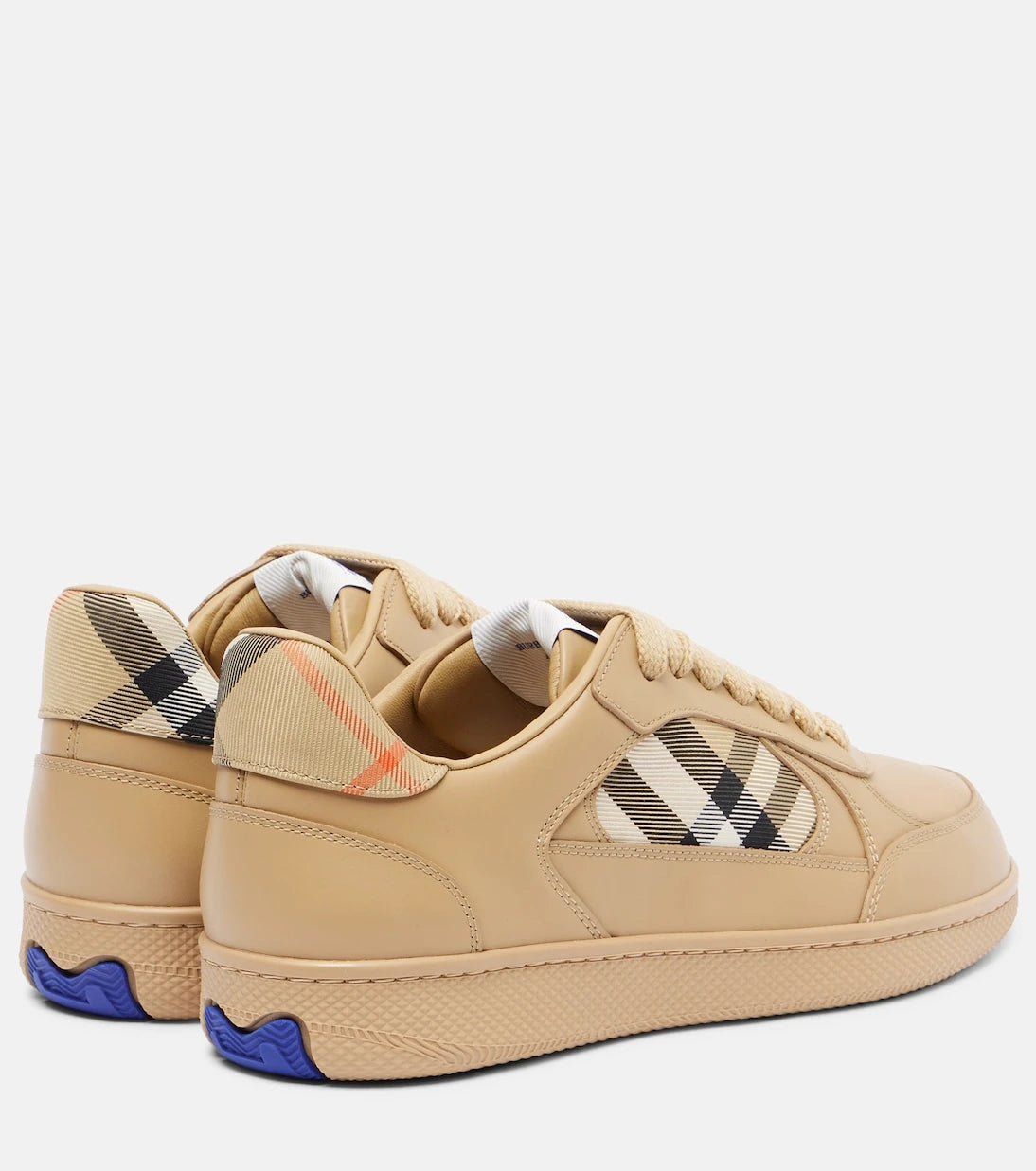 Burberry - Burberry Check leather sneakers