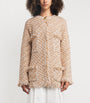 Fabiana Filippi Beige Sequin Tweed Jacket