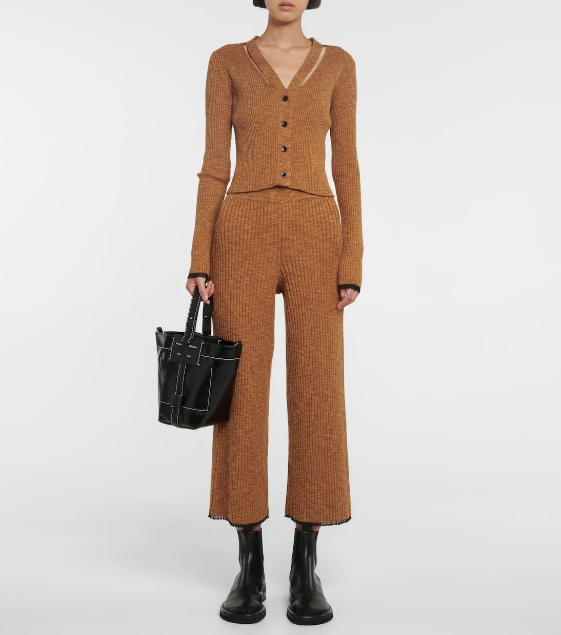 Proenza Schouler - بنطال وايت ليبل منسوج مضلّع
